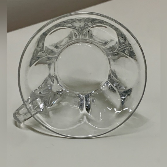 Lot of 10 Great Depression Era Vintage Hexagonal Flat Bottom Glass Punch Cups - Picture 14 of 16